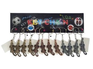 Obrázek z Klíčenka krokodýl 6cm kov, 3dr (12) 